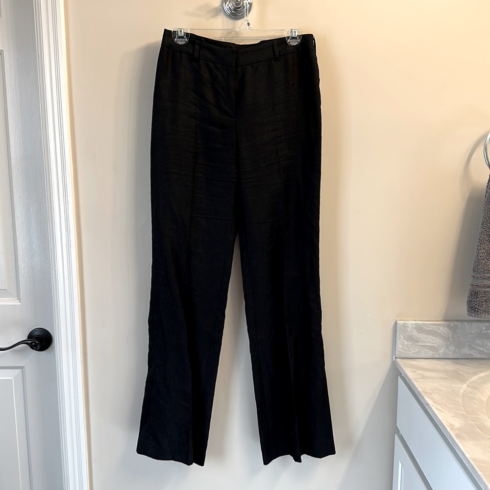 Anne Klein black linen pants. Size 2